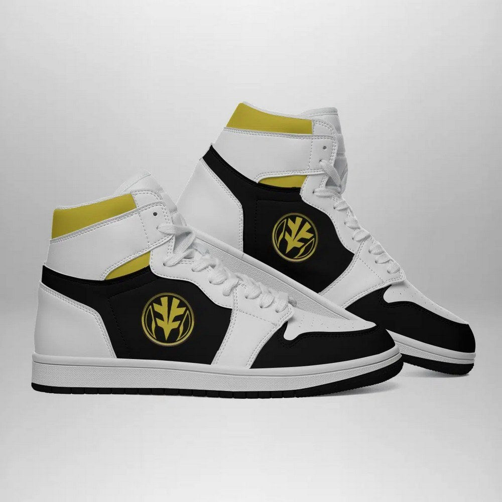 White Ranger Mighty Morphin V2 Power Rangers AJ1 Shoes