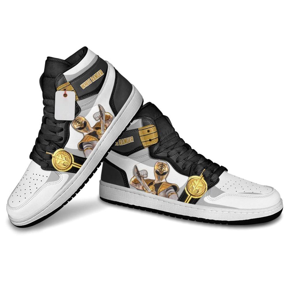 White Ranger Movie AJ1 High Top Shoes