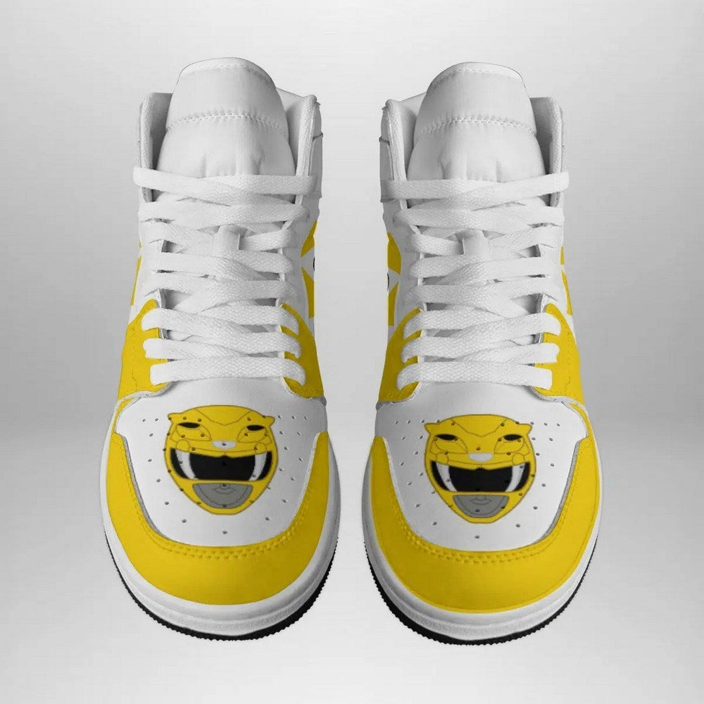Yellow Ranger Mighty Morphin V2 Power Rangers AJ1 Shoes