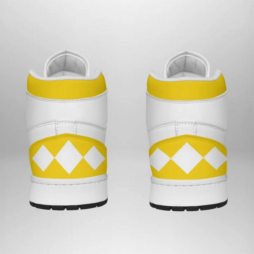 Yellow Ranger Mighty Morphin V2 Power Rangers AJ1 Shoes